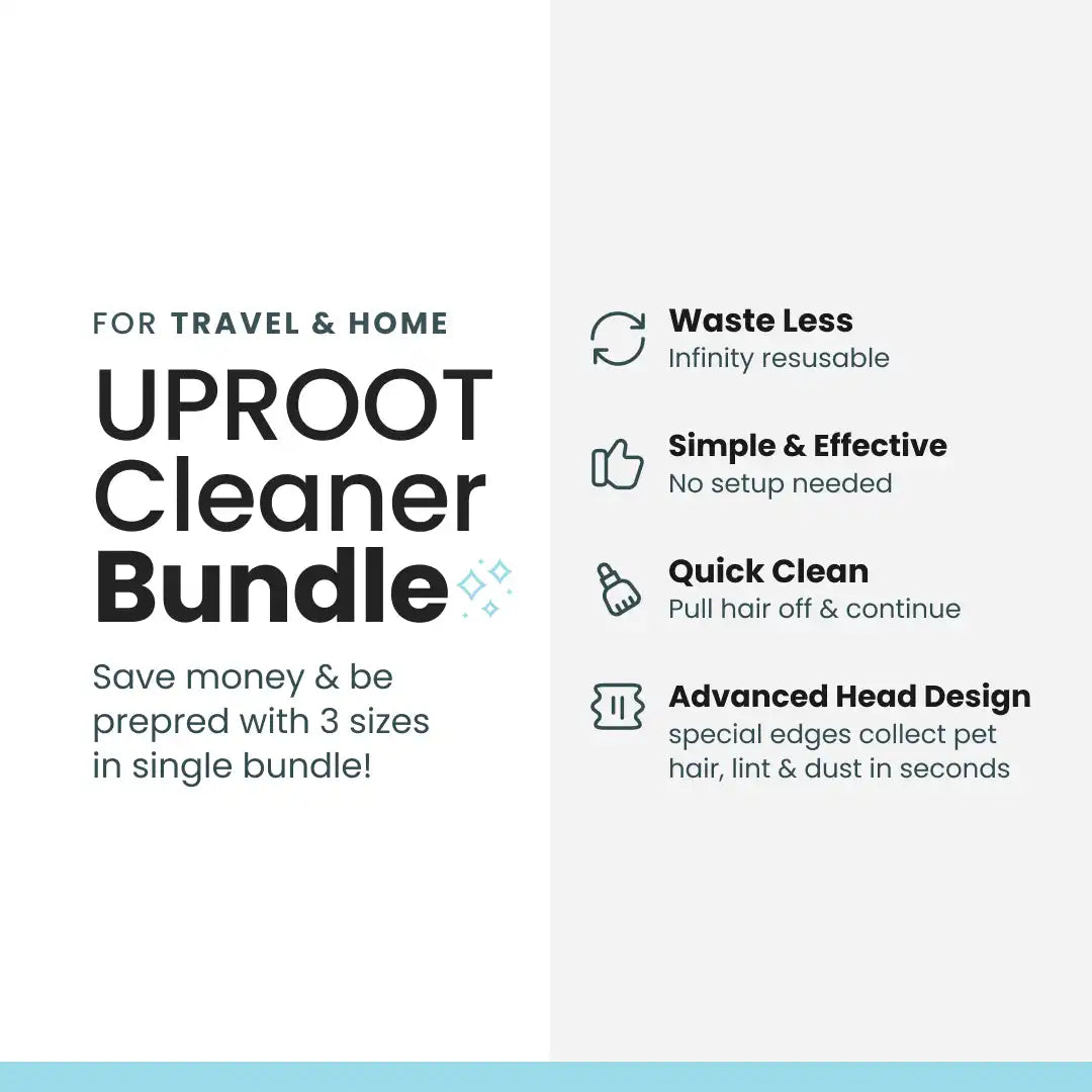 Effective Fur-Free Starter Kit- Uproot Mini, Pro & Xtra
