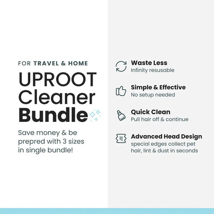 Effective Fur-Free Starter Kit- Uproot Mini, Pro & Xtra